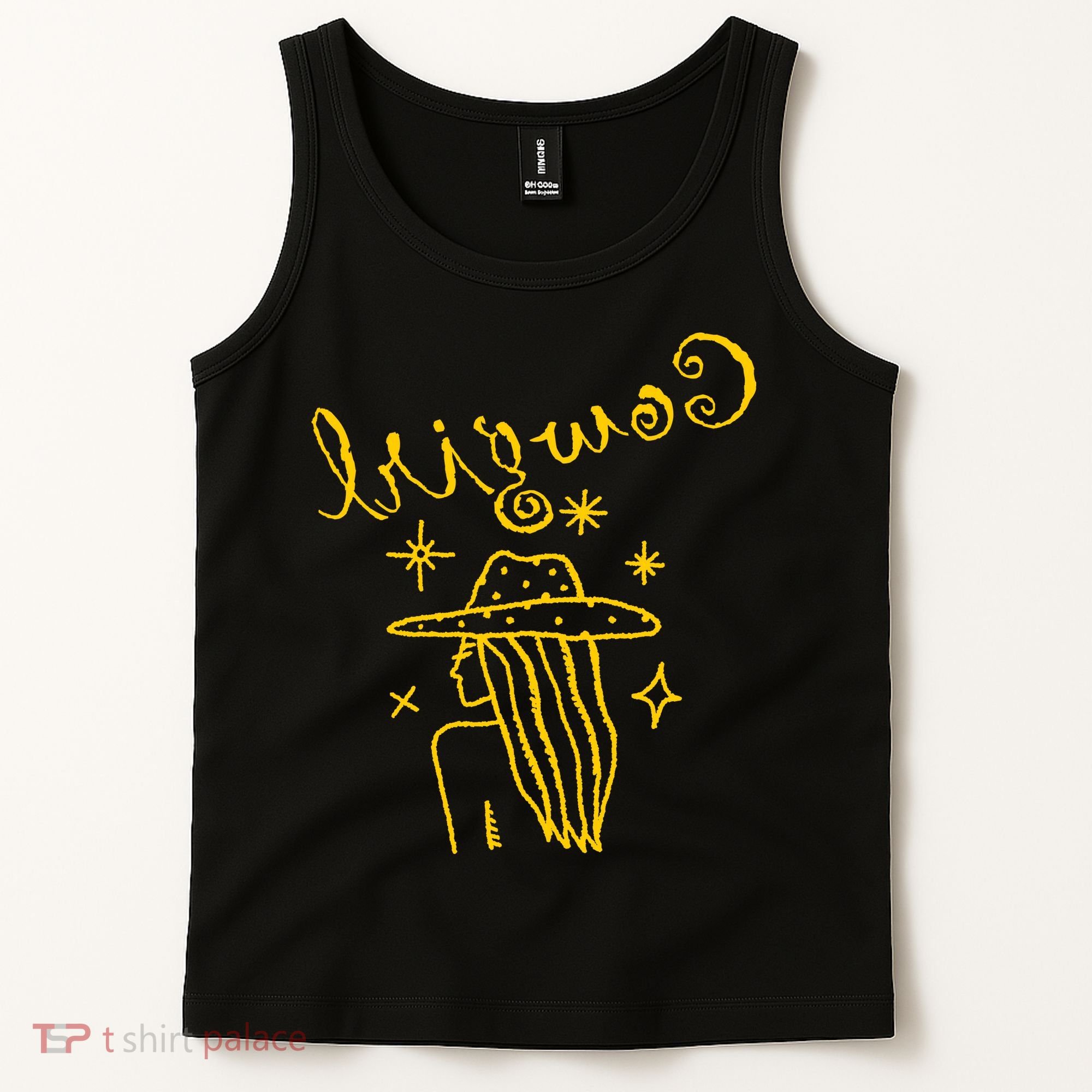 Reverse Cowgirl Script Stars Logo Tank Top