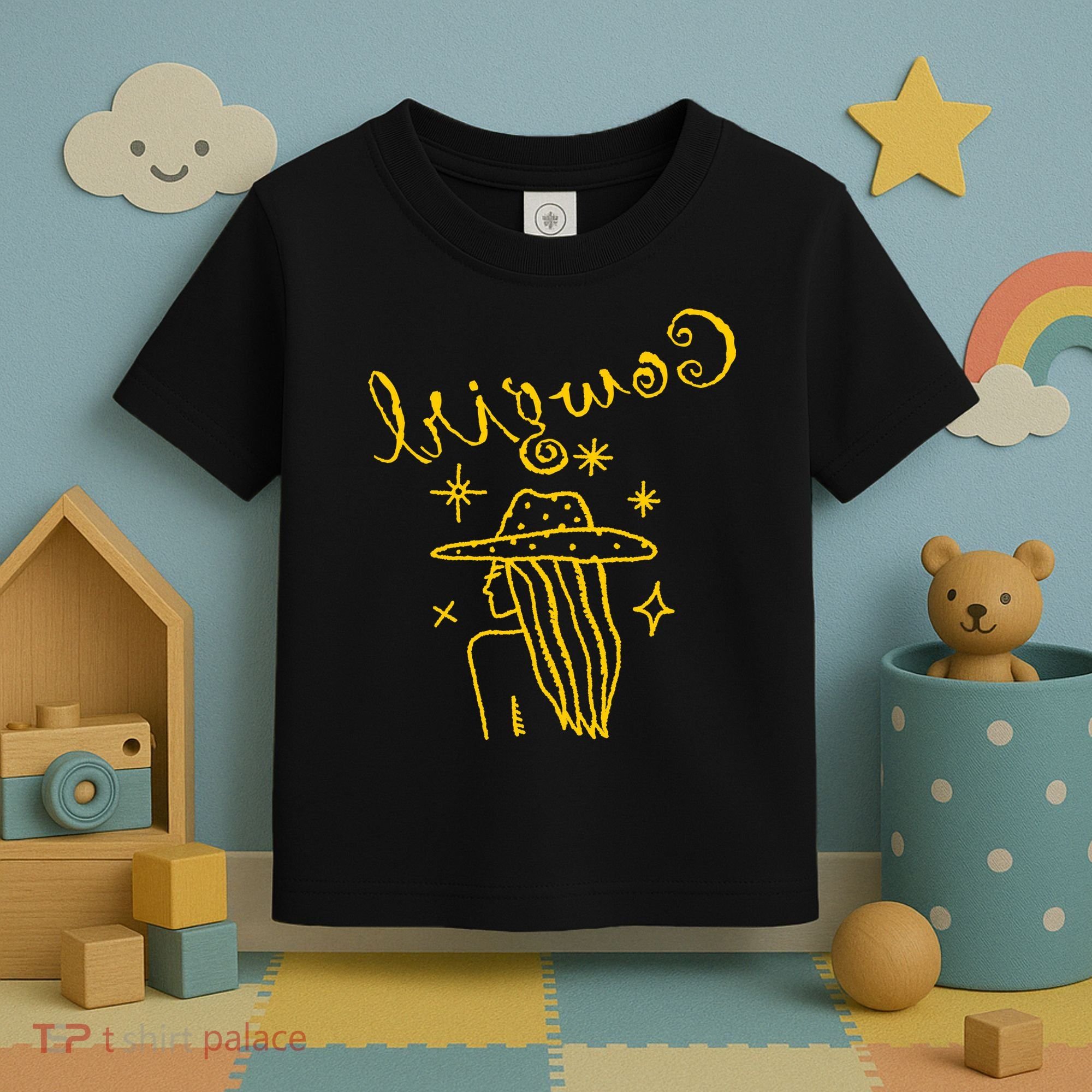 Reverse Cowgirl Script Stars Logo Toddler T-Shirt