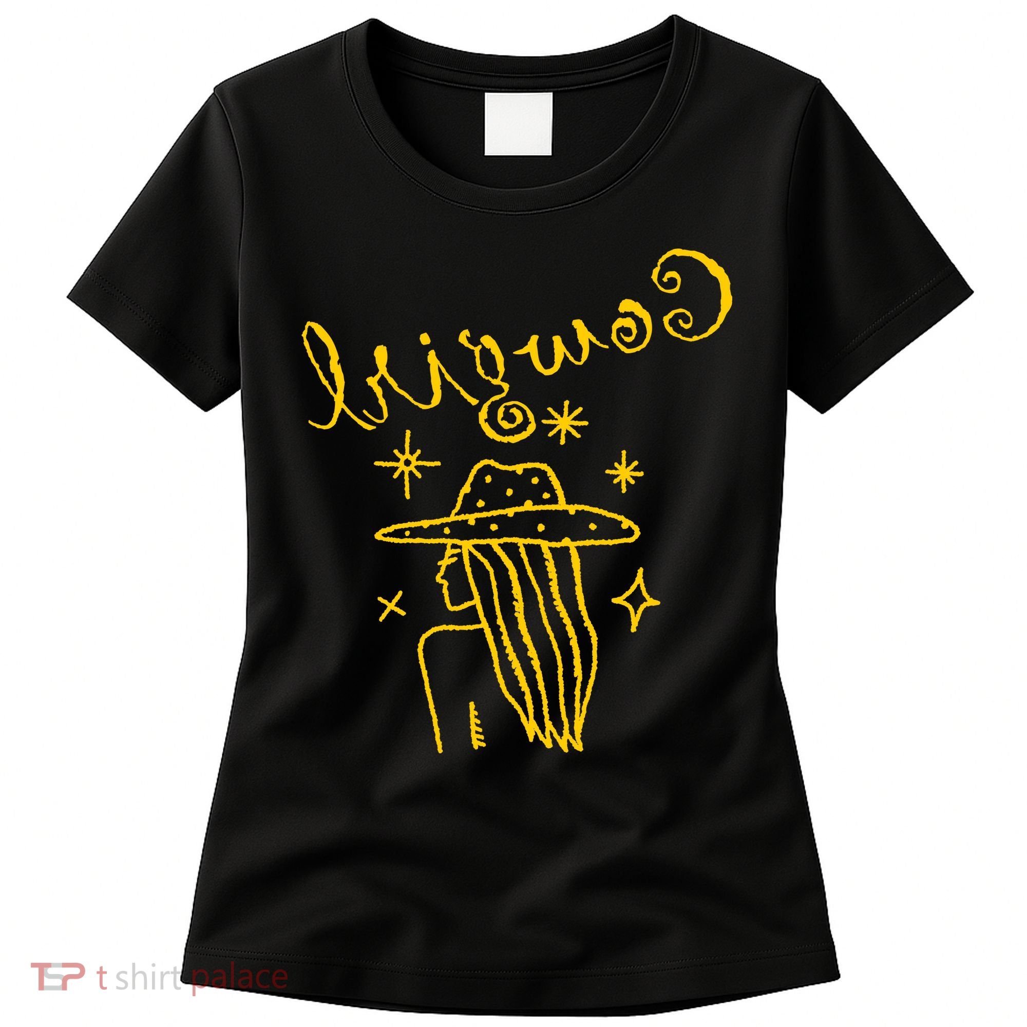 Reverse Cowgirl Script Stars Logo Women's T-Shirt