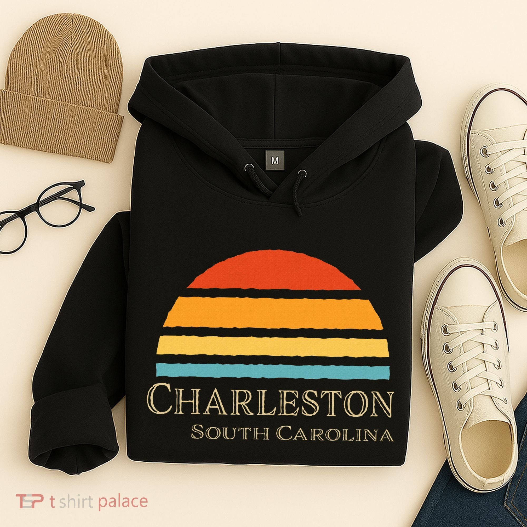 Retro Charleston South Carolina Hoodie
