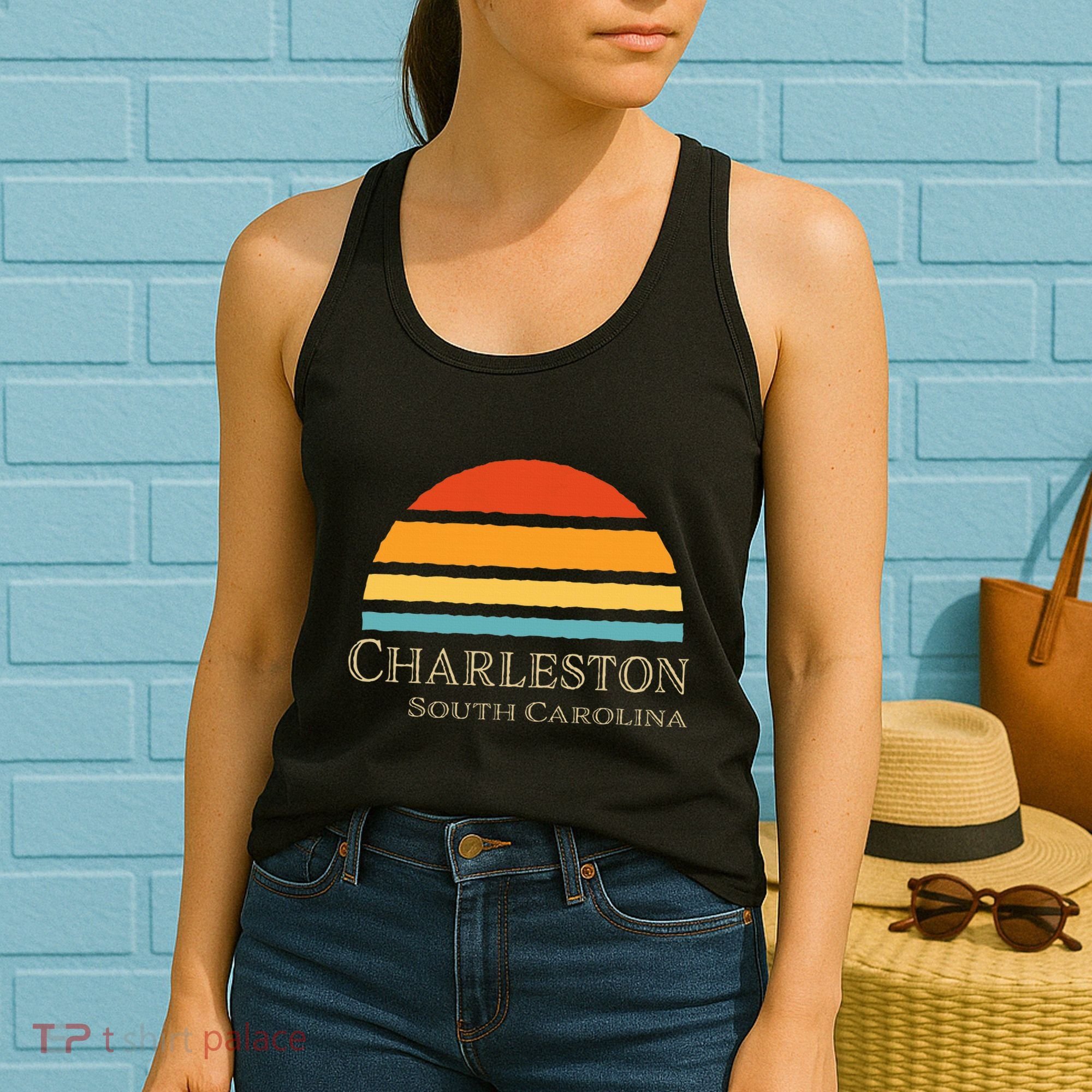 Retro Charleston South Carolina Women's Tank Top