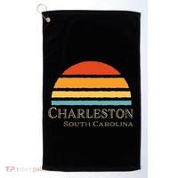 Retro Charleston South Carolina Golf Towel thumb 0