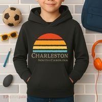 Retro Charleston South Carolina Kids Hoodie thumb 2