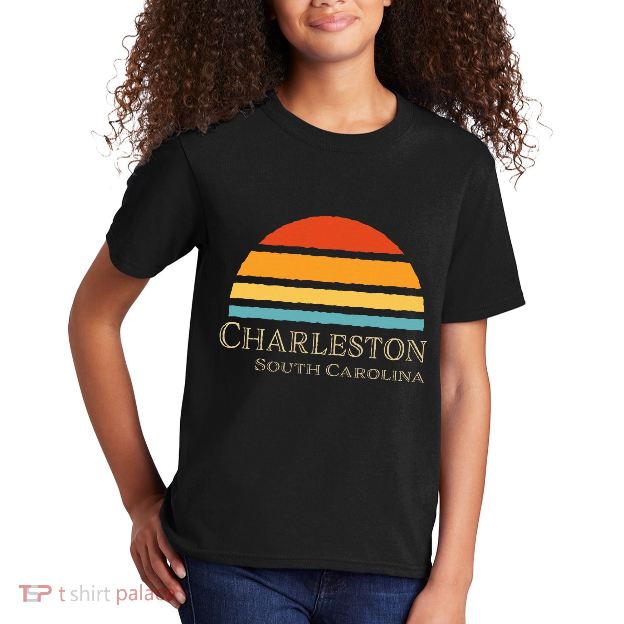 Retro Charleston South Carolina Kids T-Shirt