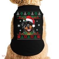 Rottweiler Christmas Santa Ugly Sweater Dog Lover Xmas Pjs Great Gift Doggie Tank thumb 0