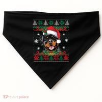 Rottweiler Christmas Santa Ugly Sweater Dog Lover Xmas Pjs Great Gift USA-Made Doggie Bandana thumb 0