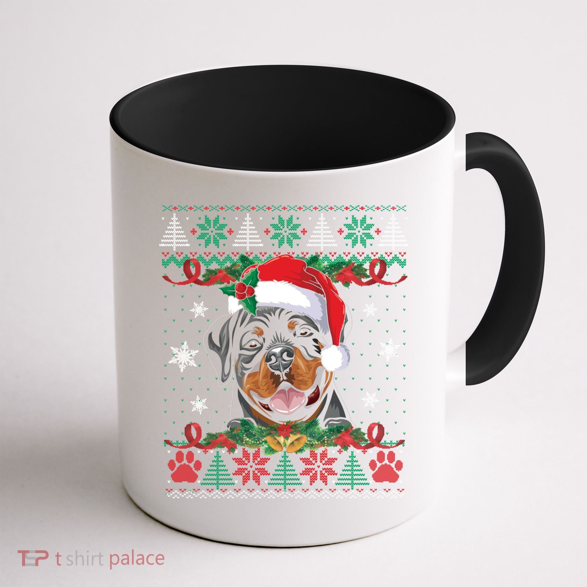 Rottweiler Christmas Santa Ugly Sweater Dog Lover Xmas Pjs Great Gift Coffee Mug