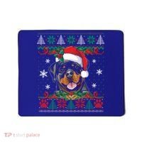 Rottweiler Christmas Santa Ugly Sweater Dog Lover Xmas Pjs Great Gift Mousepad thumb 0