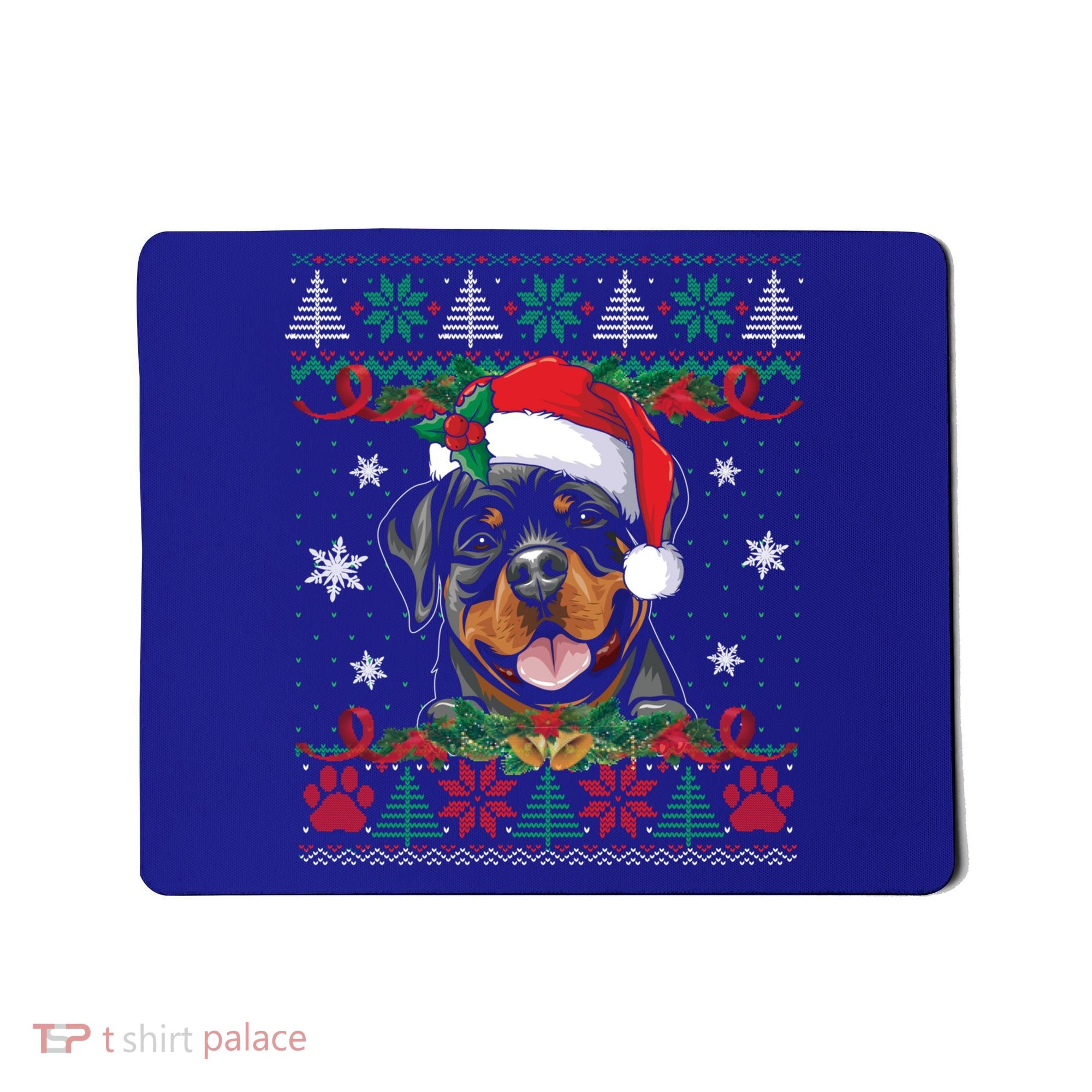 Rottweiler Christmas Santa Ugly Sweater Dog Lover Xmas Pjs Great Gift Mousepad