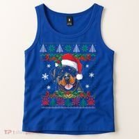 Rottweiler Christmas Santa Ugly Sweater Dog Lover Xmas Pjs Great Gift Tank Top thumb 2