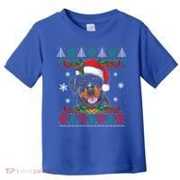 Rottweiler Christmas Santa Ugly Sweater Dog Lover Xmas Pjs Great Gift Toddler T-Shirt thumb 0