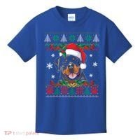 Rottweiler Christmas Santa Ugly Sweater Dog Lover Xmas Pjs Great Gift Kids T-Shirt thumb 0