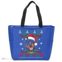 Rottweiler Christmas Santa Ugly Sweater Dog Lover Xmas Pjs Great Gift Tote Bag thumb 0