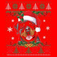Rottweiler Christmas Santa Ugly Sweater Dog Lover Xmas Pjs Great Gift Santa Hat thumb 1