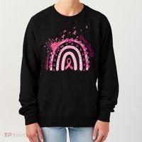 Rainbow Cancer Survivor Breast Cancer Pink Ribbon Women's Sweatshirt thumb 0