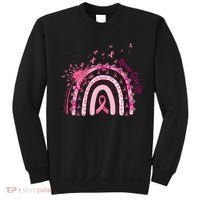 Rainbow Cancer Survivor Breast Cancer Pink Ribbon Sweatshirt thumb 0