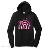 Rainbow Cancer Survivor Breast Cancer Pink Ribbon Women's Hoodie thumb 0