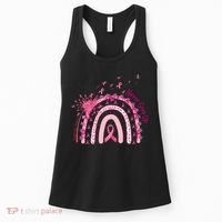 Rainbow Cancer Survivor Breast Cancer Pink Ribbon Women's Tank Top thumb 0