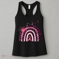 Rainbow Cancer Survivor Breast Cancer Pink Ribbon Women's Tank Top thumb 3