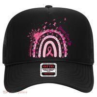 Rainbow Cancer Survivor Breast Cancer Pink Ribbon Hat thumb 0