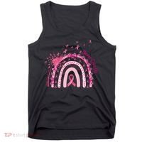 Rainbow Cancer Survivor Breast Cancer Pink Ribbon Tank Top thumb 0