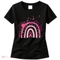 Rainbow Cancer Survivor Breast Cancer Pink Ribbon Women's T-Shirt thumb 0
