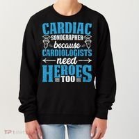 Rdcs Cardiac Sonographer Ultrasound Tech Technician Novelty Gift Women's Sweatshirt thumb 0