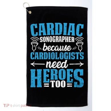 Rdcs Cardiac Sonographer Ultrasound Tech Technician Novelty Gift Golf Towel