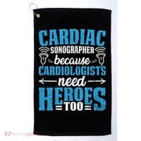 Rdcs Cardiac Sonographer Ultrasound Tech Technician Novelty Gift Golf Towel thumb 0