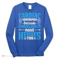 Rdcs Cardiac Sonographer Ultrasound Tech Technician Novelty Gift Long Sleeve Shirt thumb 0