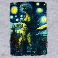 Retro Classic Starry Night Legendary Japanese Kaiju Women's Sweatshirt thumb 2
