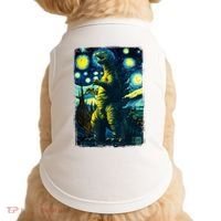 Retro Classic Starry Night Legendary Japanese Kaiju Doggie Tank thumb 0