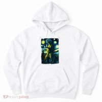 Retro Classic Starry Night Legendary Japanese Kaiju Hoodie thumb 0