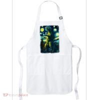 Retro Classic Starry Night Legendary Japanese Kaiju Apron thumb 0