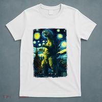 Retro Classic Starry Night Legendary Japanese Kaiju T-Shirt thumb 5
