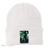 Retro Classic Starry Night Legendary Japanese Kaiju Beanie thumb 0