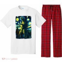 Retro Classic Starry Night Legendary Japanese Kaiju Pajama Set thumb 0