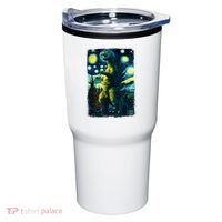 Retro Classic Starry Night Legendary Japanese Kaiju Tumbler thumb 0