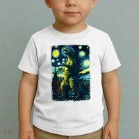 Retro Classic Starry Night Legendary Japanese Kaiju Toddler T-Shirt thumb 2