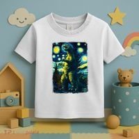 Retro Classic Starry Night Legendary Japanese Kaiju Toddler T-Shirt thumb 3