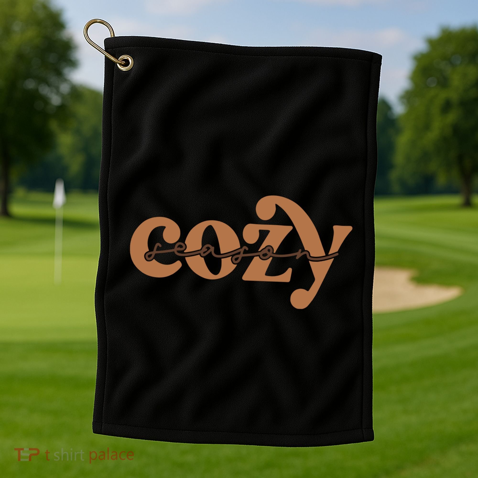 Retro Cozy Season Golf Towel