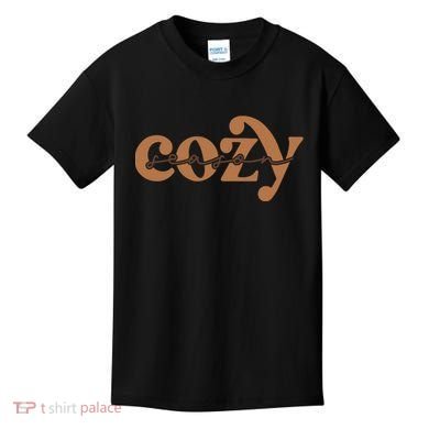 Retro Cozy Season Kids T-Shirt