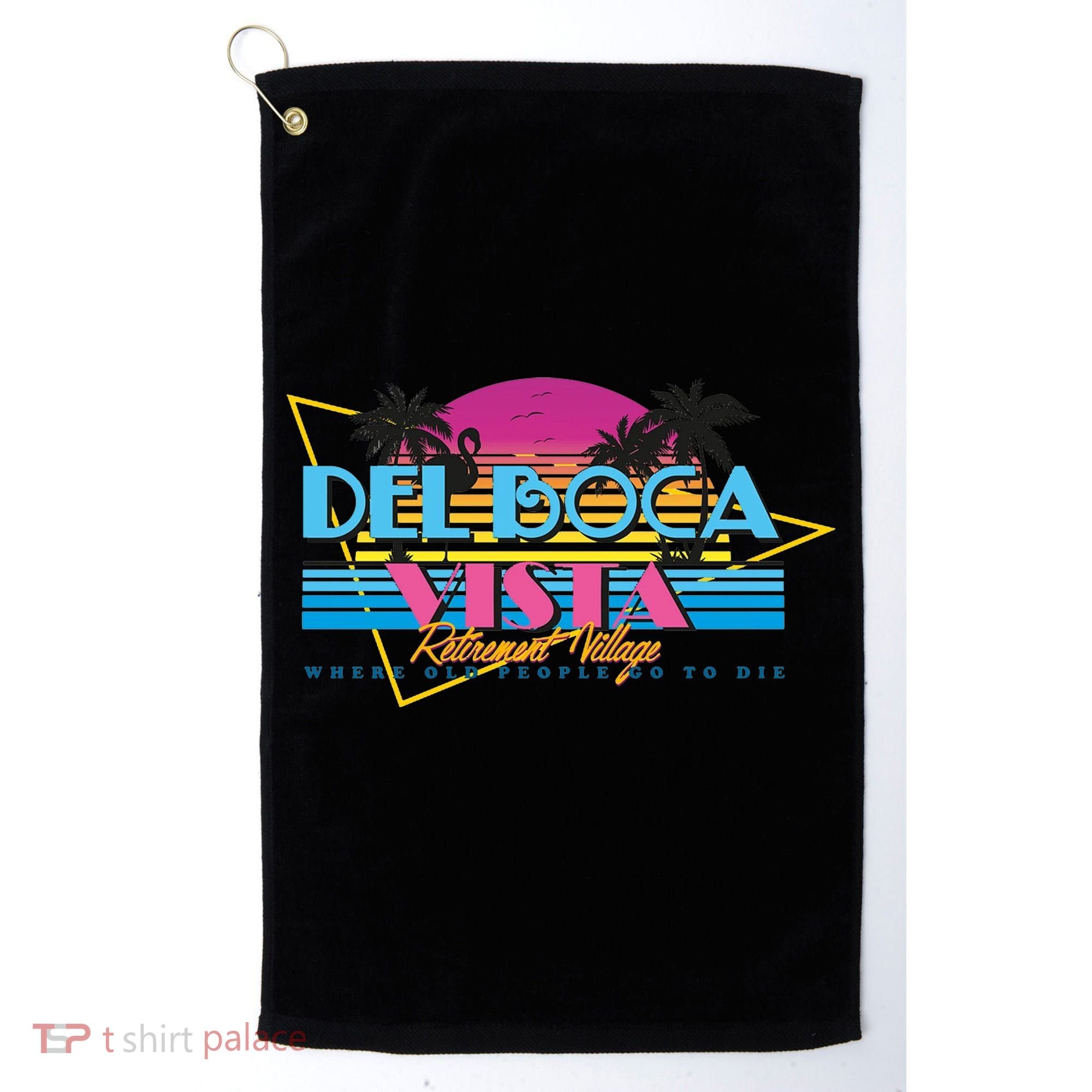 Retro City Summer Trip Golf Towel