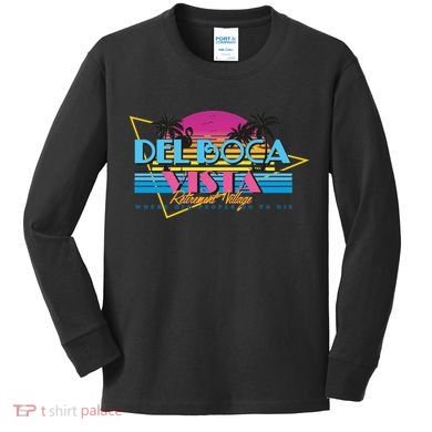 Retro City Summer Trip Kids Long Sleeve Shirt