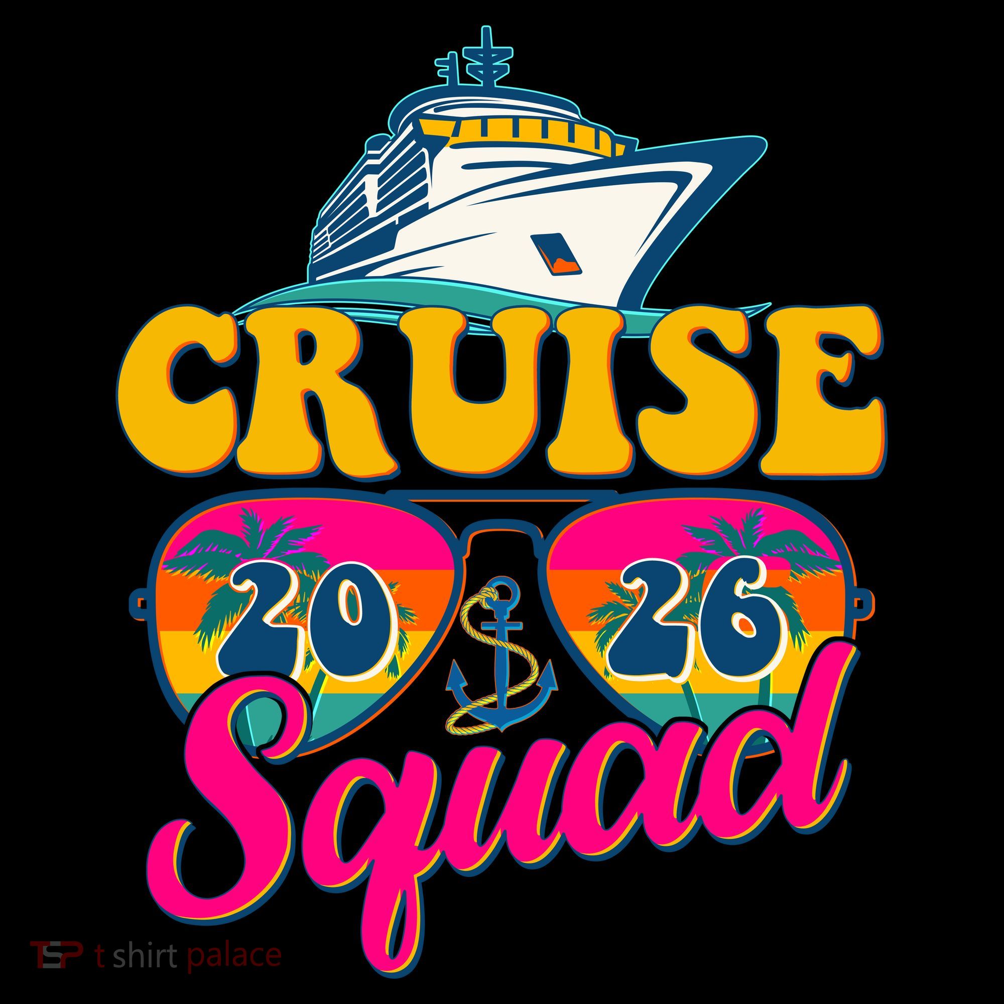 Retro Cruise Squad 2026 Vacation Backpack
