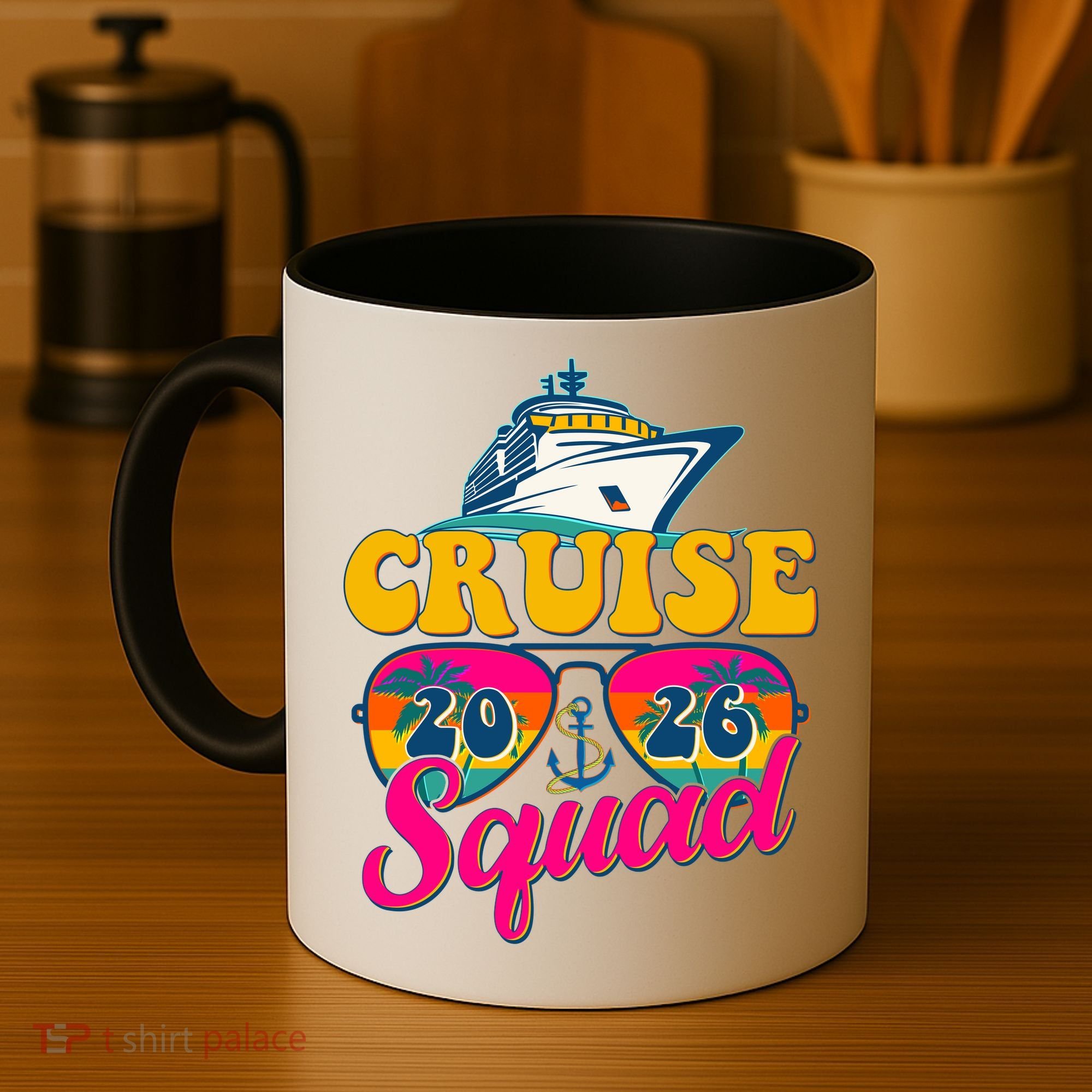 Retro Cruise Squad 2026 Vacation Coffee Mug