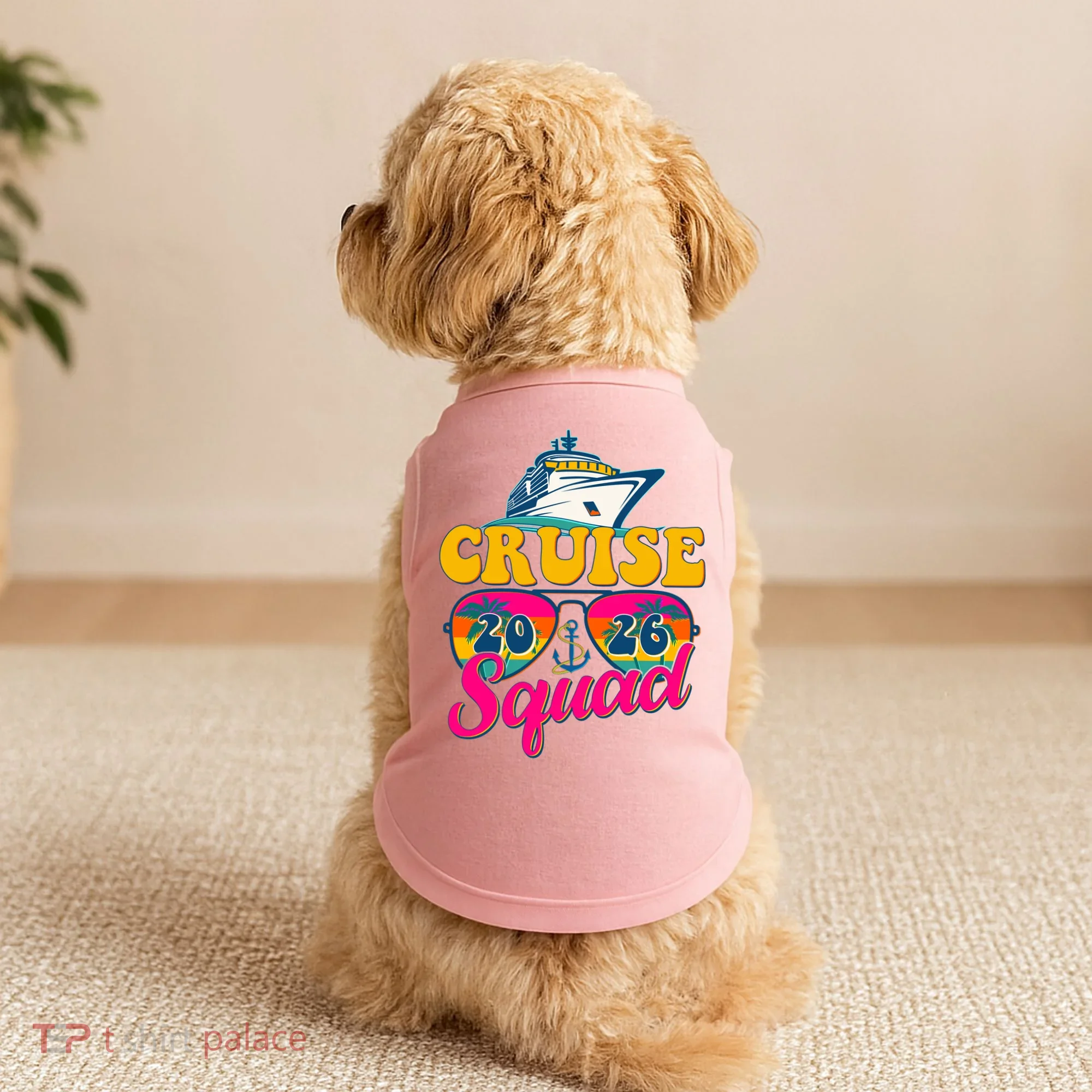 Retro Cruise Squad 2026 Vacation Doggie Tank