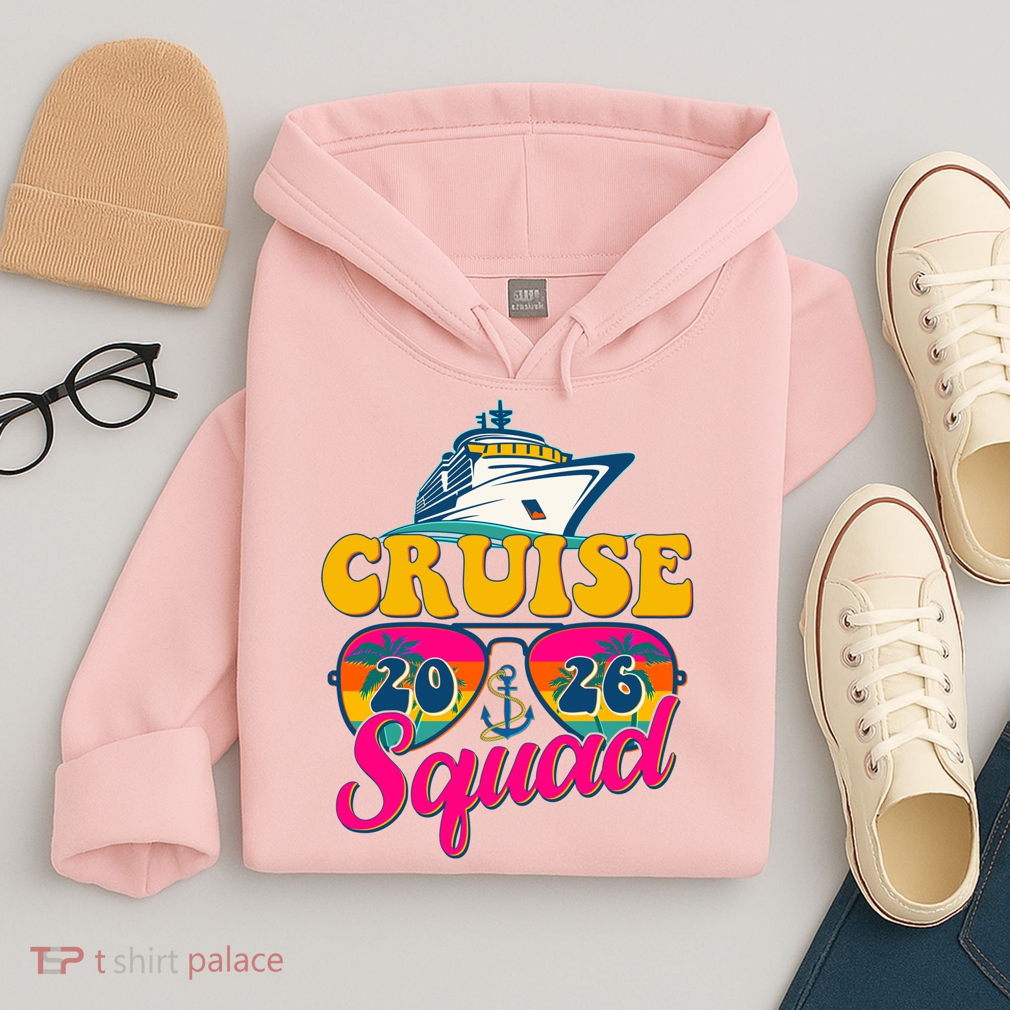 Retro Cruise Squad 2026 Vacation Hoodie