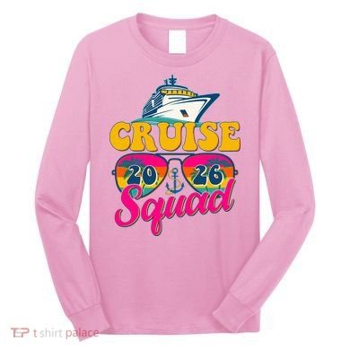 Retro Cruise Squad 2026 Vacation Long Sleeve Shirt