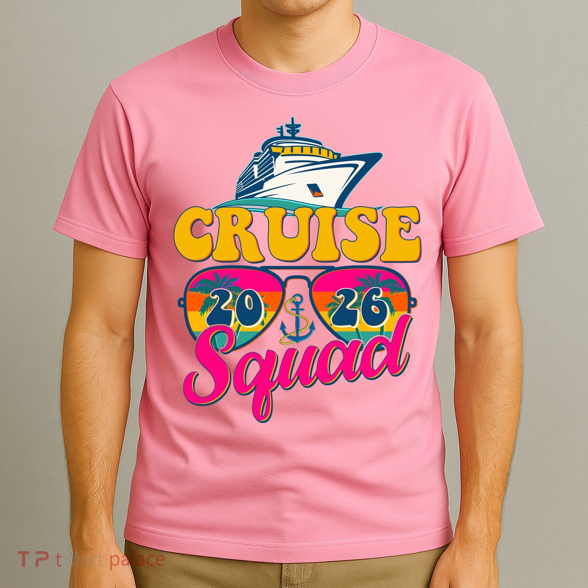 Retro Cruise Squad 2026 Vacation T-Shirt